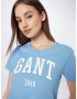 GANT Tricou albastru deschis / alb - Pled.ro