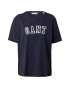 GANT Tricou albastru marin / alb - Pled.ro