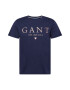 GANT Tricou albastru marin / bleumarin / auriu / alb - Pled.ro