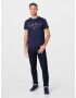 GANT Tricou albastru marin / bleumarin / auriu / alb - Pled.ro