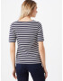 GANT Tricou albastru noapte / alb - Pled.ro