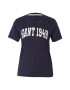 GANT Tricou bleumarin / alb - Pled.ro