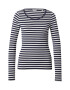 GANT Tricou bleumarin / alb - Pled.ro