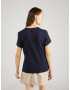 GANT Tricou bleumarin / alb - Pled.ro