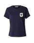 GANT Tricou bleumarin / alb - Pled.ro