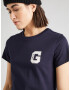 GANT Tricou bleumarin / alb - Pled.ro