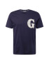 GANT Tricou bleumarin / alb - Pled.ro