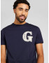 GANT Tricou bleumarin / alb - Pled.ro