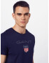 GANT Tricou bleumarin / albastru fumuriu / roșu / alb - Pled.ro