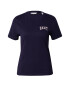 GANT Tricou bleumarin / maro deschis / alb - Pled.ro