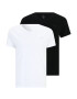 GANT Tricou gri / negru / alb - Pled.ro