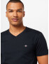 GANT Tricou negru - Pled.ro