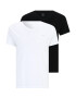 GANT Tricou negru / alb - Pled.ro