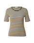 GANT Tricou oliv / alb murdar - Pled.ro