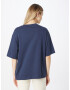 GANT Tricou supradimensional bleumarin / alb - Pled.ro