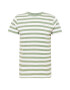 GANT Tricou verde / alb - Pled.ro