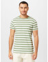 GANT Tricou verde / alb - Pled.ro