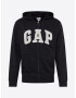 GAP Hanorac 'XLS FT ARCH FZ HD' negru / alb - Pled.ro