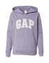 Gap Petite Bluză de molton mov pastel / mov deschis / alb - Pled.ro