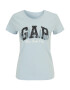 Gap Petite Tricou albastru pastel / negru / alb - Pled.ro