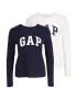 Gap Petite Tricou 'FRANCHISE' bleumarin / alb - Pled.ro