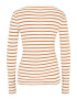 Gap Petite Tricou maro coniac / alb - Pled.ro