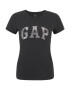 Gap Petite Tricou negru / argintiu - Pled.ro