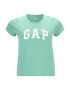 Gap Petite Tricou verde mentă / alb - Pled.ro