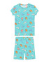 GAP Pijamale albastru aqua / albastru deschis / portocaliu închis / alb natural - Pled.ro