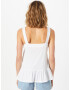 GAP Top 'PEPLUM' alb - Pled.ro