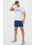 GAP Tricou 'ARCH' albastru fumuriu / albastru noapte / azur / alb - Pled.ro