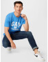 GAP Tricou azur / alb - Pled.ro