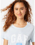 GAP Tricou azuriu / albastru amestec / alb - Pled.ro