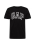 GAP Tricou 'BAS' gri / negru / alb - Pled.ro