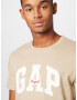 GAP Tricou bej / alb - Pled.ro