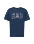 GAP Tricou bleumarin / albastru închis / alb - Pled.ro