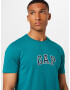 GAP Tricou bleumarin / verde jad / alb - Pled.ro