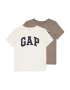 GAP Tricou ecru / maro / gri / negru - Pled.ro