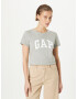 GAP Tricou gri amestecat / alb - Pled.ro