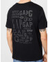 GAP Tricou gri fumuriu / negru - Pled.ro