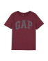 GAP Tricou 'JULY' roșu burgundy / alb - Pled.ro