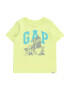 GAP Tricou turcoaz / galben neon / gri - Pled.ro