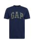 GAP Tricou 'V-SS CAMO ARCH LOGO TEE' bleumarin - Pled.ro