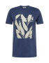 GARCIA Tricou albastru marin / alb / alb murdar - Pled.ro