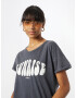 GARCIA Tricou gri metalic / alb - Pled.ro