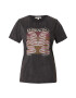 GARCIA Tricou maro / gri metalic / roz / alb - Pled.ro