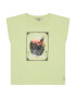 GARCIA Tricou verde deschis / portocaliu somon / negru / alb - Pled.ro