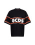 GCDS Tricou roșu deschis / negru / alb - Pled.ro