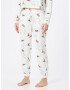 Gilly Hicks Pantaloni de pijama maro / gri deschis / verde smarald / alb - Pled.ro