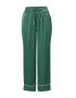 Gilly Hicks Pantaloni de pijama verde închis / alb - Pled.ro